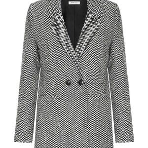 Black and White Women's Coat